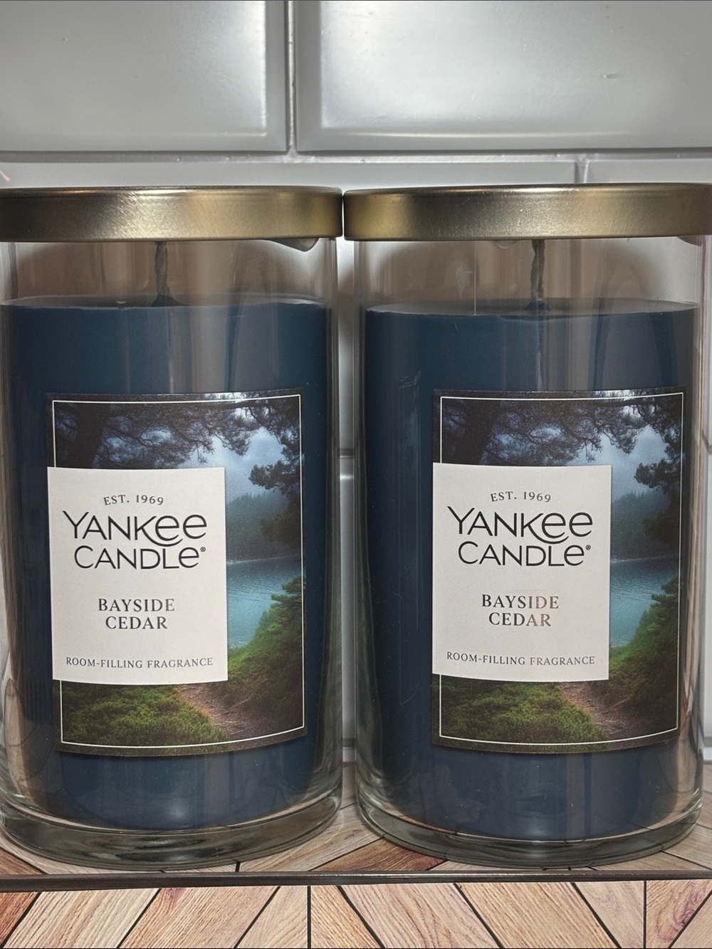 Yankee Candle Bayside Cedar Medium Duo!